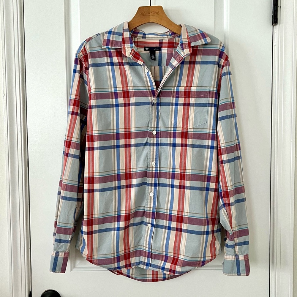 Gap Factory Mens Slim-Fit Button Down Shirt